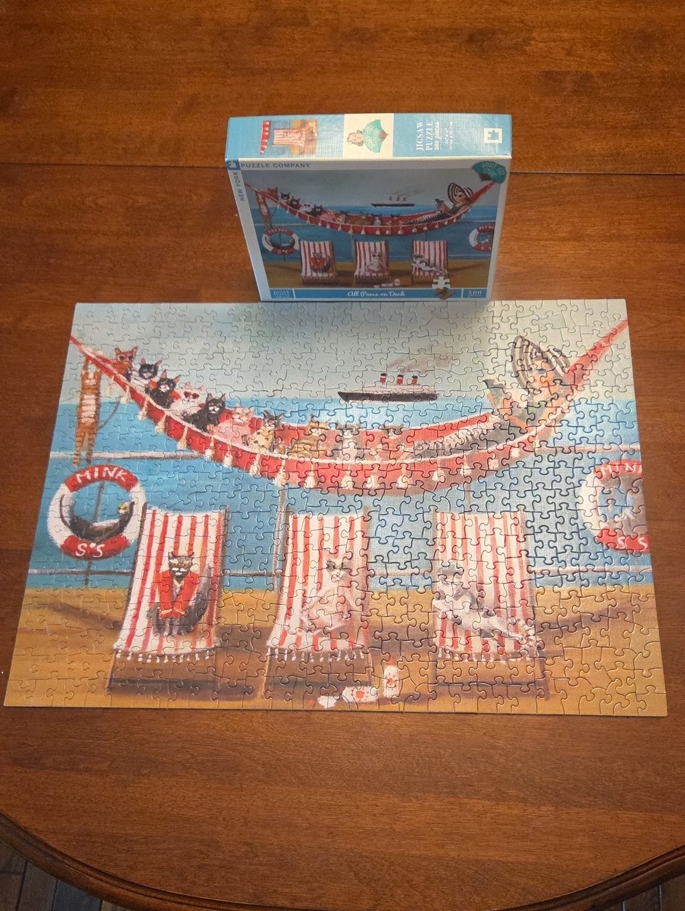 Puzzle "All Paws on Deck" 500 Pieces NewYork Puzzle Co